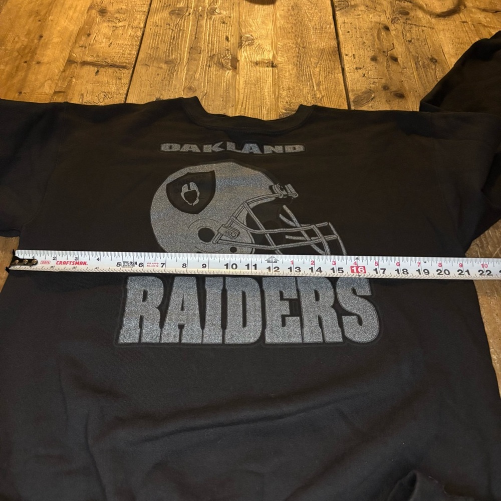 Vintage Starter Oakland Los Angeles Raiders Crewneck Sweatshirt NFL - Picture 9 of 10
